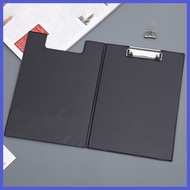 ۩ ⊛ ▦ ❣ Clipboard with Cover Leather/Plastic/Wood Type Foldable Clipboard Clipboard Folder Long/Sho