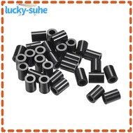 LUCKY-SUHE 100Pcs Plastic Standoff, 7mm/ 0.28 Inch ABS Round Spacer Washer, Non-conductive 4.2mm/ 0.17 Inch 10mm/ 0.39 Inch Black for  Printer TV