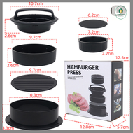 【Jettingbuy】khuôn bánh hamburger hình tròn chất lượng cao bán chạy Khuôn thức ăn nhà bếp ép Burger t