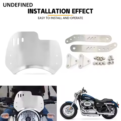For RoyalEnfield Royal Enfield Meteor 350 Motorcycle Accessories Retro Windscreen Windshield Wind Sc