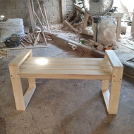 KARUHUNKAI - kursi kayu teras depan rumah / kursi teras depan rumah estetik / kursi teras / bangku k