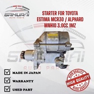 TOYOTA ESTIMA MCR30 / ALPHARD MNH10 3.0CC 1MZ STARTER JAPAN HALF CUT