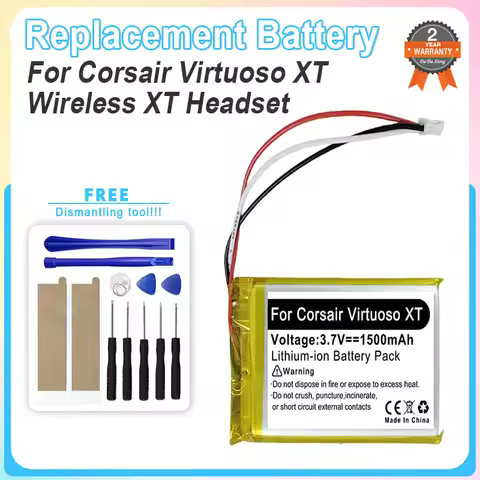 Replacement Battery For Corsair Virtuoso XT Wireless XT Headset