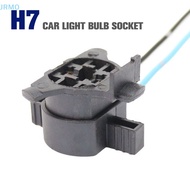 JRMO 1Pcs Car Bulb Socket Lamp Holder H7 Car Light Bulb Socket Copper Wire Double Hole Plug Triangle Circle HOT