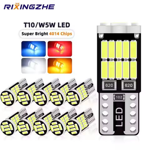 RXZ T10 Led Canbus W5W Led Bulbs 168 194 Signal Lamp Dome Reading License Plate Light Car Interior L