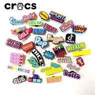 Crocs Jibbitz English alphabet series Crocs shoe buckle Cute cartoon slippers decorative buckle char