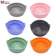 【HAWT】Air Fryer Pink Safe Silicone Silicone Pot Basket Oven Baking Baking Tray