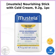 K-Beauty [mustela] Nourishing Stick with Cold Cream, 9.2g, 1pc / Korean Cold Cream Stick / Travel-Fr