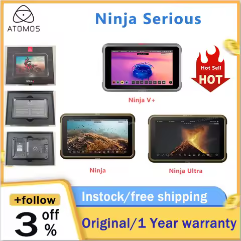 Atomos Ninja Serious Ninja V+ NINJA ULTRA Monitor-recorders 5.2" 8K HDMI-Compatible H.265 Raw Record