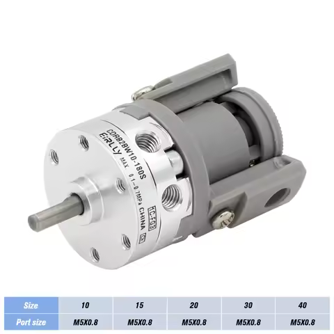 Single blade rotating cylinder CRB2BW CDRB2BW CDRB2BWU 10 15 20 30 40-90S 180S 270S Pneumatic Rotary