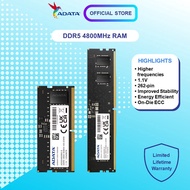 ADATA RAM DDR5/SO-DDR5 4800 - 8GB/16GB/32GB