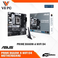 ASUS PRIME B660M-A WIFI D4 LGA1700 mATX PCIe 4.0,M.2 slots, Intel 1Gb Ethernet,Wi-Fi 6,DP,2 x HDMI A