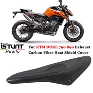For KTM DUKE 790 890 Super Motorcycle Exhaust Original Escape Systems Accessory 100% 3K Full Carbon Fiber Heat Shield Co