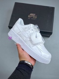 紫鑽🌟誠信商家🌟💜全新Nike Air Force 1 全白漆皮 額外鞋帶配件 運動鞋 男女同款