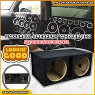 📦 12 Inch Universal Round Car Vented Speaker Box Speaker Woofer Box Speaker Box Single Subwoofer Dou