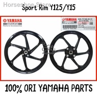 ▨5XK 125Z Y125 Y125Z Y125ZR / Y15 Y15ZR LC LC135 SPORT RIM 6 Batang Black Silver Blue 1.60/1.85x17 100% HLY