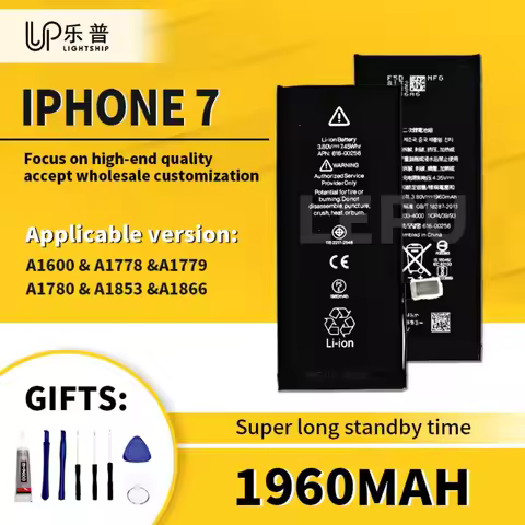Original Battery For iPhone 7 1960hAm High Quality Replacement Battery A1660 A1778 with Free Tool Ki