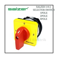 SALZER 16A CHANGE OVER SELATOR SWITCH 102 1POLE/2POLE/3POLE S1661151 S1661152 S1661153