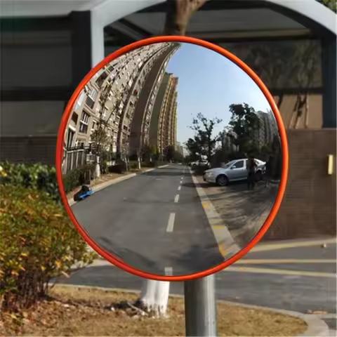 30cm Wide Angle Security Curved Convex Road Mirror Traffic Driveway Safety Tools for parkside Safety