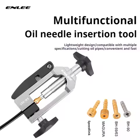 ENLEE Bicycle Integrated Oil Needle Insertion Tool Olive Head Oil Pipe Insertion Device Oil Pipe Cut