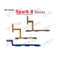 For Tecno Spark 8 8C 8P 8T 8Pro KG5K KG5J KG5N KG8 KG6 KG7H KG7 KG7N KG6P Power Switch Volume Button