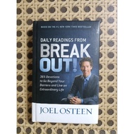 DAILY READINGS FROM BREAK OUT 365 DEVOTIONS TO GO BEYOND by JOEL OSTEEN (HARDCOVER)