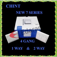 CHINT NEW 7 - 4 GANG 1 WAY AND 4 GANG 2 WAY SWITCH
