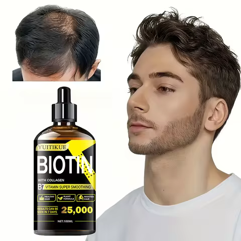 Biotin Collagen Care Oil 100ml - Rich in Vitamin B7, healthy plant-based formula, fast absorption, f