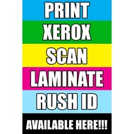 Xerox,Print,Rush ID,Laminate (TARPAULIN PRINTING) Available COD