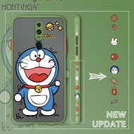 Hontinga เคสโทรศัพท์ OPPO F11 F11 Proเคสมือถือสไตล์การ์ตูนโดราเอมอนน่ารักขอบด้านข้างดีไซน์แบบใสเคสมื