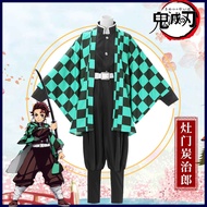 Kitchen Gate Tanjiro cos Uniform Demon Slayer cosplay Costume Full Set Demon Slayer Team Uniform Jac