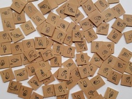 American Sign Language Scrabble Tiles | ASL Alphabet, Wood Letter Tiles - Learn ASL While Having Fun
