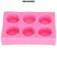 ONLYGOODS Mould,  Silicone Silicone Mould, Baking Mould Reusable 6-Cavity  Baking Mould Baking Tools