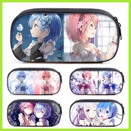 New Product Pencil Case Re: Zero Rem Ram Emilia Anime Merchandise Rem Ram Zero-Starting Another Worl