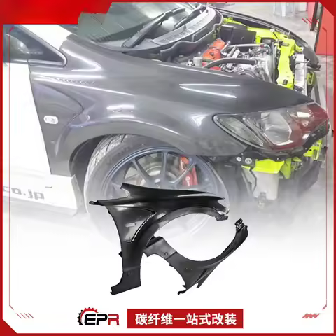 For Honda 8th Generation Civic FD2 - JS RACING Carbon Fiber Front Fender Replacement