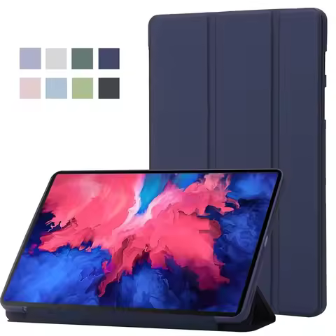 Funda For Lenovo Tab P11 Plus Case 11 inch Trifold PU Leaher Soft Back Stand Tablet For Lenovo Tab P