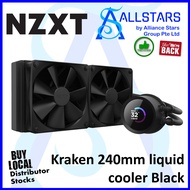 NZXT Kraken 240 (LCD, Black) / 1.54 inch LCD non RGB fans (Black) (RL-KN240-B1)