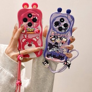 Casing POCO C75 Kartun boneka silikon lembut Phone casing