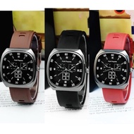 Korean Sport Chrono Watch Silicone Strap / Quartz silicone Ruber Sport Fashion / Men's Sport Watch (