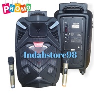 Speaker Aktif Portable Dat 12 Inch Dt 1207 Bluetooth Karaoke + 2 Mic