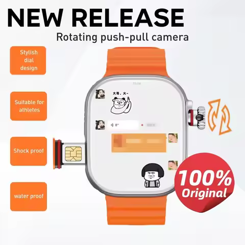 Original CDS9 Ultra Smartwatch Android 9.0 4G Network Sim Card Rotary Camera Amoled Google Play Stor