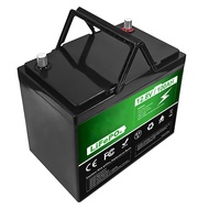 HJGHY 12V 100Ah Lifepo4 Lithium Battery 50A BMS, 2000+ Deep Cycle Lithium Iron Phosphate Battery wit