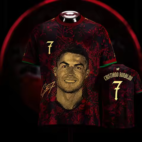 2026 Cristiano Ronaldo #7 The Siu Portugal Heritage Football Jersey Men's Woman's Breathable Quick-d