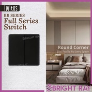 SIRIM IMITOS BR SERIES Full Black Series Switch Socket Switches Dimmer 15A Socket 40A Switch Multi S