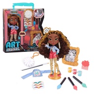 Art Squad Vannah 10-inch Doll & Accessories with DIY Craft Painting Project, Brown Hair, Kids Toys f
