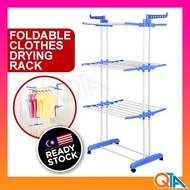 Penyidai Baju Beroda 3 Tier Foldable Clothes Drying Rack Clothes Hanger Laundry Drying Hanger Ampaian Baju Penyidai Kain