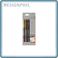 Midori Water-based Marker Set, 3 Connected Colors in Grayish and Light Tones, 3 Pens Each, Perfect f