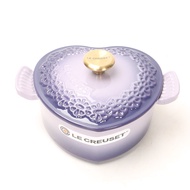 France LE CREUSET new lace carved wings 20cm heart-shaped love cast iron enamel pot home