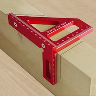 Carpenter Square -Woodworking Square Protractor Aluminum Miter Triangle Ruler 3D Multi Angle 45/90 D