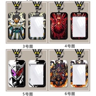 【2】Anime Masked Rider Mrt Card Holder Cute Student Card Holder Boys  Lanyard Card Holder Anime Kamen Rider Protective ID Card Cover